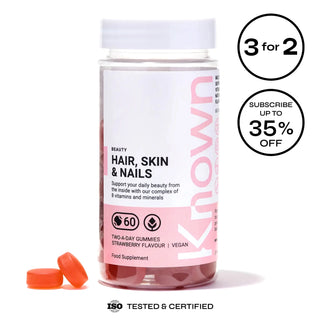 Biotin Hair, Skin & Nails Gummies - Vegan Beauty Supplement - Strawberry Flavour