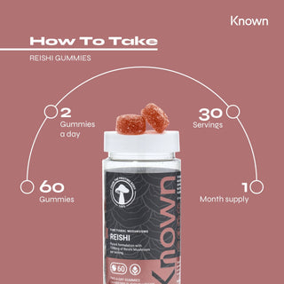 Known Nutrition Reishi Mushroom Supplement Gummies