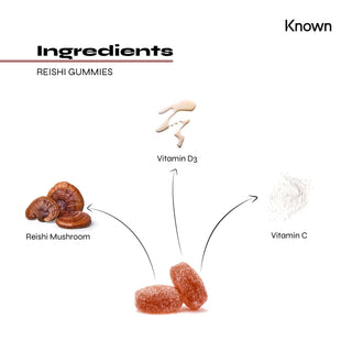 Known Nutrition Reishi Mushroom Supplement Gummies