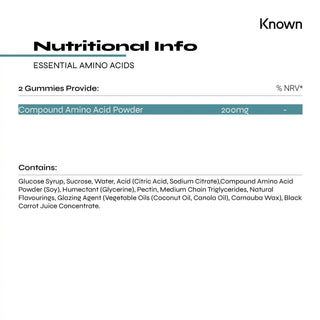 Known Nutrition Essential Amino Acid Supplements