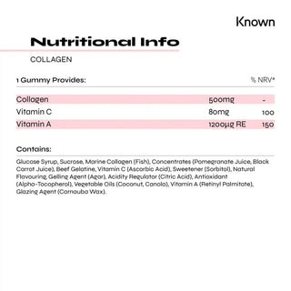 Known Nutrition Hydrolysed Marine Collagen Supplements Gummies