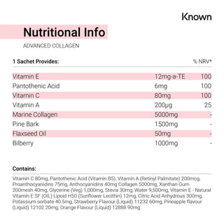 Known Nutrition Marine Collagen Liquid Supplements