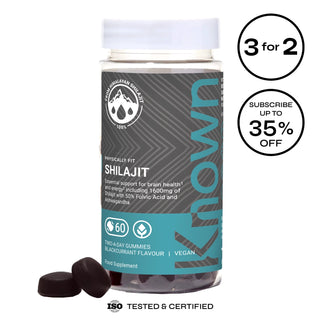 Shilajit Gummies with 50% Fulvic Acid & Ashwagandha - Energy Support & Brain Health