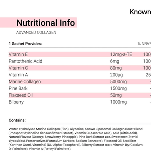 Known Nutrition Collagen Liposomal Supplements