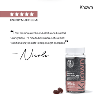 Known Nutrition Energy Mushroom Supplements